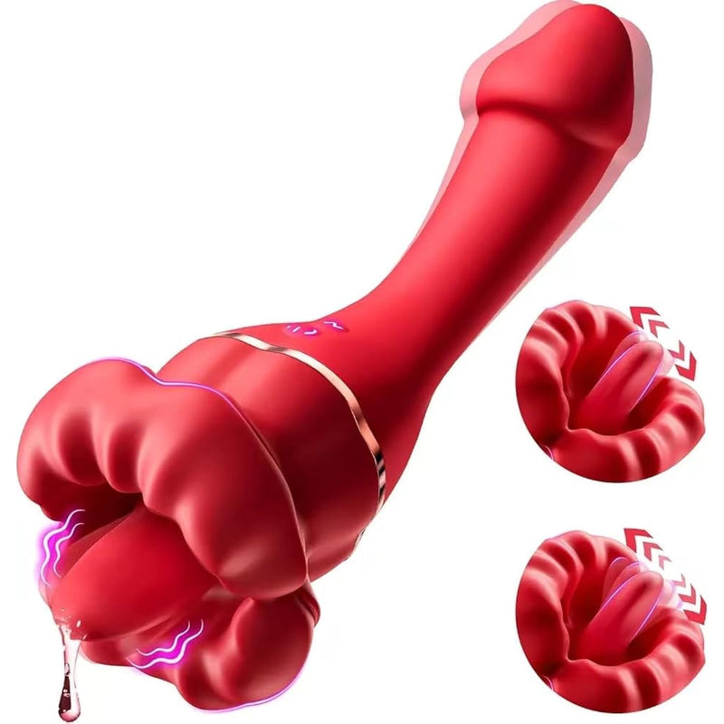 2026 New Dildo Tongue Licking Silent Vibrator For Women Vaginal G Spot And Anal Wand Powerful 10 Modes Stimulator Sex Toys For Date Nights