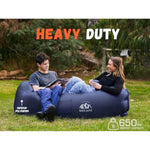 Inflatable Couch Air Lounger Chair - Camping & Beach Accessories, Portable Blow Up Sofa For Hiking, Lawn, Indoor/Outdoor Movies & Music Festivals. Lightweight And Easy To Set Up Air Hammock