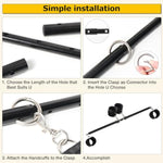 Spreader Bar Detachable Sex Toys Restraints Bondage, Adjustable Bdsm Bondages With Soft Feather Handcuffs & Ankle Cuffs, Adult Fetish Expandable Sm Kits Black For Couples…