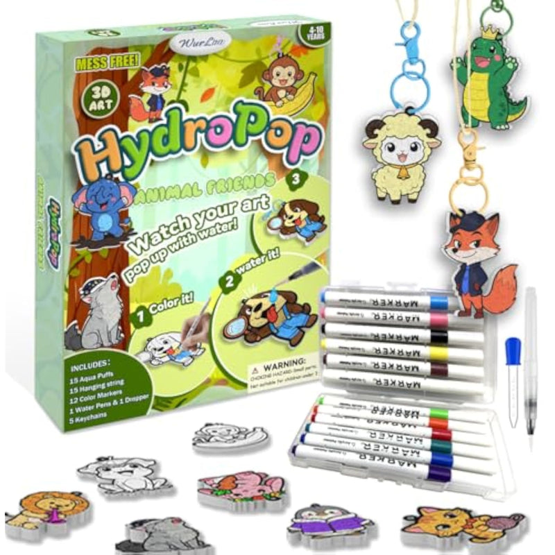 Aqua Magic Puffs 3D Art Kit for Kids - Mess-Free DIY Craft Activity