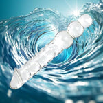 Realistic Double Ended Dildo,Large Transparent Double Head Glass Dildo,Double Dong Wand Massage Dildo,Lifelike Penis For Vaginal G-Spot Stimulator,Anal Adult Sex Toy For Women Lesbian Men(9.6In)