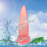 8.27 Inch Realistic Tongue Licking Dildo with Suction Cup for Anal Play