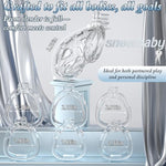 Male Chastity Cage - Soft Silicone Cock Cage With 6 Adjustable Rings, Lightweight Penis Lock Device, Invisible Design, Comfortable Submissive Control & Long-Term Bondage Play, Adult Bdsm Sex Toys