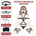 Bdsm Kit Bondage Restraints Set For Adult, 25 Pcs Bondage Gear & Accessories With Adjustable Handcuffs Ankle Thigh Cuffs Sm Sex Toy For Women Couples