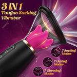Sucking Vibrator Sex Toys for Women - Tongue Vibrators Women Sex Toy for Clitoral Nipple with 7 Licking & Scuking Clitoral & 10 Vibration Mode, Removable Cup G Spot Adult Sex for Woman Couples