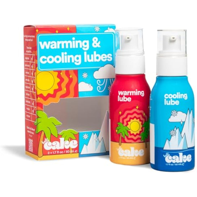 Hello Warming & Cooling Personal Lubricant - Water-Based Sensations Lube For A Tingling And Steamy Experience - Condom Compatible Lubricant For Men, Women, And Couples, 1.7 Fl Oz Each