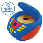 - Paw Patrol - Bluetooth Cd Player For Kids – Portable, Multicoloured Light Effects, Microphone Jack, Aux-In Jack, Ac Or Battery-Operated, Girls, Boys, Blue/Red, Rcd109Pa