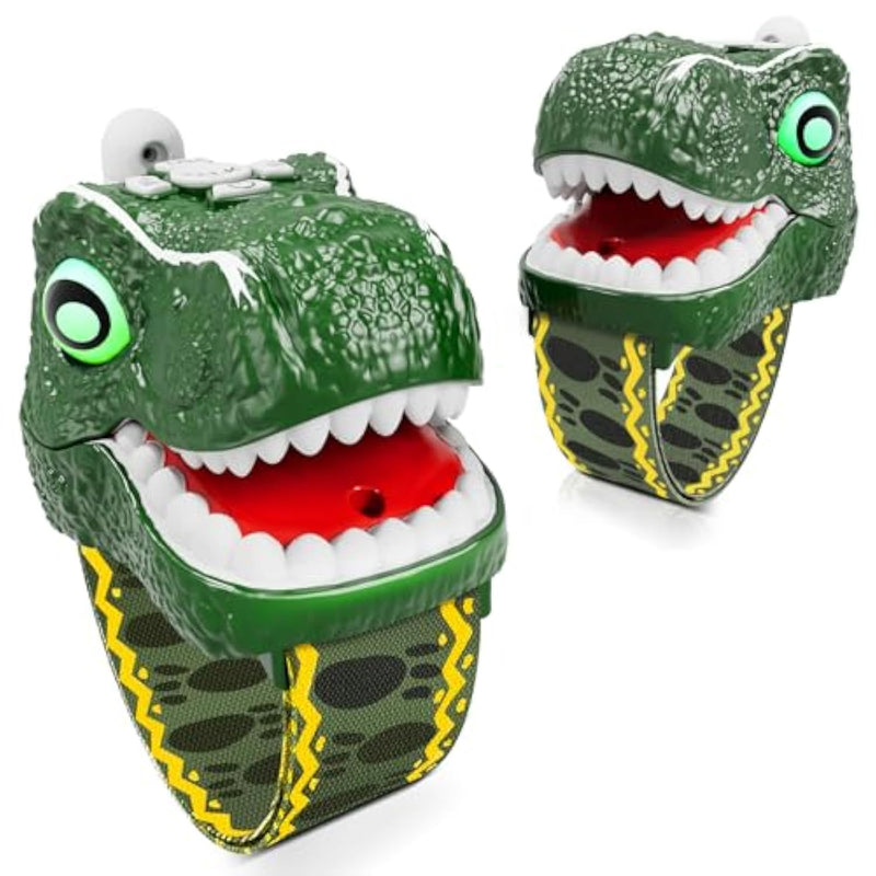 Dinosaur Walkie Talkies For Kids 2 Pack Camping Gear T-Rex Outdoor Toys For Boys Age 3-12 Year Old 3 Channel Long Range Birthday Gifts Easter Christmas Stocking Stuffers