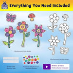 Suncatcher Craft Kit for Kids Ages 4-8, Mess-Free Fine Motor Activity Set