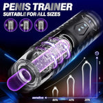 Automatic Male Masturbator Sex Toys For Men - Adult Toy Male Sex Toys With 7 Thrusting & 7 Rotating Modes,Hands Free Pocket Pussy Sex Machine With Visual Window & Mounting Base, Electric Thrusting Cup
