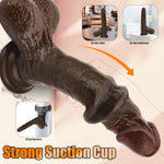 Realistic Large Silicone Dildo with Swinging Balls for Anal Stimulation and G Spot Pleasure, 9.05" Long, Soft Liquid Material with Suction Cup