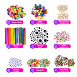 Kids Arts and Crafts Supplies Set for Ages 8-12 in 3 Layered Plastic Art Box