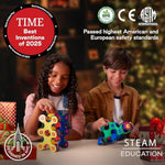 Itsy Magnetic Toy For Kids - Flexible, Durable, Imagination-Boosting Magnet Building Toy. Educational Multi-Sensory Stem Experience. Great As A Travel Game. Ages 4-99. 18 Piece Pack