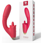 G Spot Vibrator Women Sex Toy, Female Sex Toys Dildo Vibrators with5-frequency vibration+tongue licking, 3-speed 6-frequency telescopicAdult Toy, Adult Sex Toys & Games, Purple, Rose Red