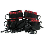 Calexotics Scandal Bed Restraints – Luxury Bondage Handcuff & Ankle Restraints For Couples – Bdsm Toys For Couples – Black