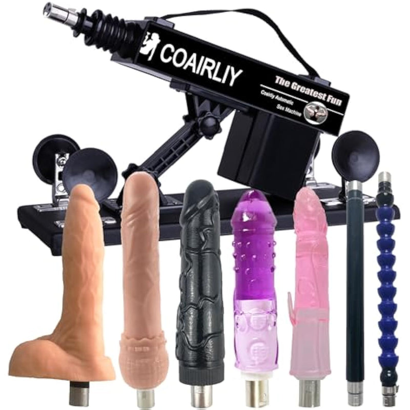 Sex Machine Adjustable Love Machine Thrusting Machine Device With 3Xlr Connector Adult Sex Toy Attachments For Women And Men