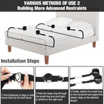 Sex Toys Bdsm Bondage Restraints Hogtie Set, 4 Adjustable Bed Restraints Door Hanging Swing Sex Straps Kit With Handcuffs Blindfold Tickler, Bondage Gear & Accessories For Adult Couples Sex Games