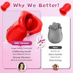 Vibrator Adult Sex Toys For Women - 4 In 1 Tongue Licking Vibrator Toys With 8 Licking Clitoral & 10 Vibration Mode, Sucking Anal Clit Nipple Sexual Pleasure Tools For Female Couples Sex Toys