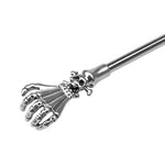Male Stainless Steel Urethral Dilators Beads Sounding Rod Penis Plug Enhancer With Long Design For Deep Urethra, Unique Skull Grasp Metal Male Stimulating Catheters Sounds Adult Sex Toys
