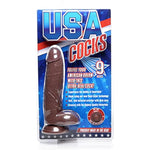 Ultra Real Dual Layer Suction Cup Dildo, Dark Skin Tone, 9 Inch (Af679)