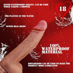 Thrusting Dildo Vibrator Sex Toys Realistic Dildo for Anal and G Spot, Remote Controlled Dildo, Suction Cup, Waterproof, Heating Mode,10 Vibration Settings, 8 Thrusting Modes, for Women Couple