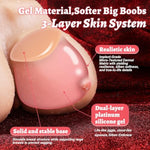 Big Boobs Life Size Sex Doll For Men, 8Lb Soft Jelly Sex Doll Boobs Sex Toy Stroker Breast Sex Toys With Pussy Breast Masturbator Realistic Sex Toy For Men Couple Adult Toys Sex Torso Boobs