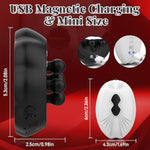 Magnetic Nipple Clamp Vibrator,Magnetic Snap Toys Nipple Design Sex Toys For Women Nipple Pleasure Toys With 10 Vibration Modes,Bdsm Female Wearable Adjustable Remote Control Vibrator For Lesbian