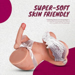 Shemale Sex Doll 38.6 Lbs Torso Bbw Sex Toys With 7.1 Inch Realistic Dildo Vagina Anus Soft Breasts Unisex For Vaginal And Anal Insertion For Couples Men Women Masturbation Adult Toy