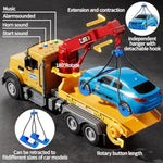 Kids Toys For 3 4 5 6 7 Years Old Boys, Tow Truck Toy,Friction Powered Transport Truck Crane Vehicle Toy With Lights And Sounds,Birthday Gifts For Boys Girls