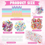 794 Pcs DIY Paper Crown Craft Kit with Gems, Stickers, Lace & Pom Poms