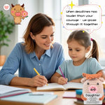Adorable Hand-Crocheted Cow–3-Inch Positive Emotional Support Companion With Motivational Card, Playful Desk Decor For Office/Home, Gift For Friends/Colleagues/Birthdays (Moo For Daughter)