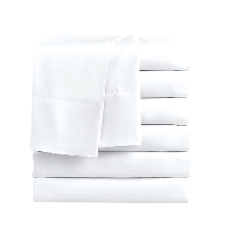 Twin Flat Sheets Only, Pack Of 6, Soft Microfiber Bedding Sheets For Home, Sal