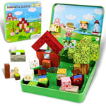 Magnetic Blocks,49Pcs Magnetic Cubes Portable Building Blocks With Metal Storage Box,Stem Toys For Kids.Stocking Stuffers&Christmas Gifts For Boys&Girls Age 4-8