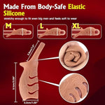 Vibrating Penis Sleeve Cock Ring Vibrator, Cyberskin Cock Sleeve Male Sex Toys Penis Ring, Penis Enlarger Stretcher Adult Toy For Couples Kinky Sexual Device, Girth Enhancer Vibrators Men Erection