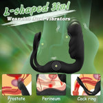 Thrusting Prostate Massager Anal Vibrator Butt Plug Penis Ring Adult Sex Toys For Men, 7 Pulse Modes Remote Control Anal Dildo Toys 2 Cock Rings With 12 Vibration Modes P Spot Massager For Couple Play