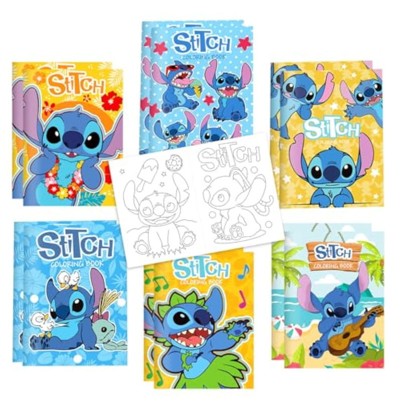 12 Pcs Cute Cartoon Adult Coloring Books DIY Graffiti Activity Set for Party Engagement
