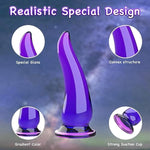 Silicone Anal Dildo, Realistic Dildo With Strong Suction Cup For Hands-Free Play,Flexible Dildos Adult Sex Toy For G-Spot Compatible With Strap On Dildo Harness (6.4 Inches)