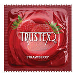 Strawberry Flavored Premium Lubricated Latex Condoms With Silver Pocket Case-24 Count