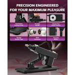 Automatic Sex Machine, Dildo Thrusting Machine With Multi-Attachment For Women Men Couples, Automatic Adult Sex Toys Love Thrusting Dildo Machine For Vaginal Anal Massage Masturbation (Combo F)