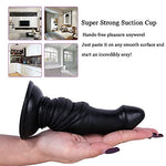 5.5 Inches Realistic Dildo for Beginners, Anal Dildos Lifelike Fake Penis for Women/Men/Gay, Adult Sex Toys for G spot Stimulator Anal Plug Training Sets (Black)