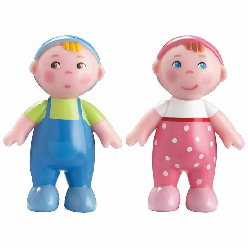 HABA Little Friends Babies Marie & Max - 2.5" Twin Baby Dollhouse Toy Figur