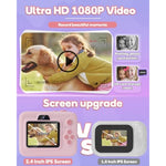 Kids Instant Camera with 1080P Printing for Christmas Birthday Gifts for Girls Age 3-12