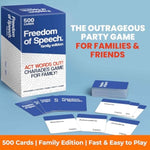 Freedom Of Speech Card Board Game - Family Edition - Fast-Paced | Guess The Word | Easy To Play - Party Game For Game Night