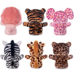 7" Plush Toys Set Stuffed Animals Bundle Of Forest Animal Toys Lion/Elephant/Zebra/Giraffe/Tiger/Leopard Stuffed Animals Pack Of 6 For Babies Kids Girls Boys