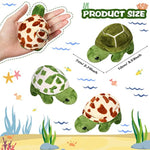 12 Pieces Mini Turtle Stuffed Toy Soft Sea Animal Small Plush Toys Turtle Cute Stuffed Animal For Adults Birthday Party Decor Beach Ocean Supplies
