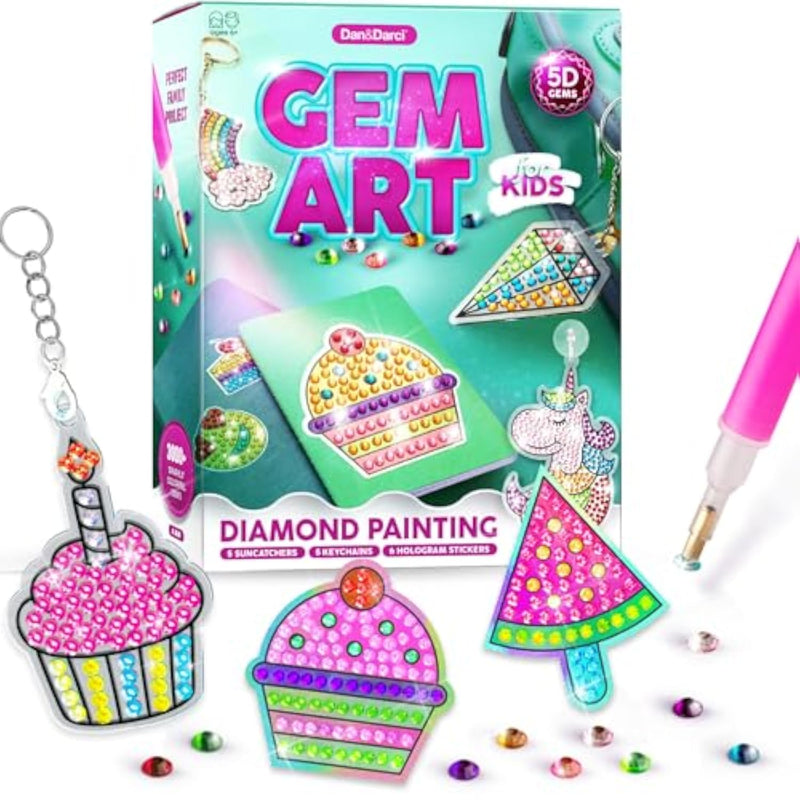Diamond Art Kit for Kids - Gem Painting - Arts & Crafts Kits for Ages 6-12