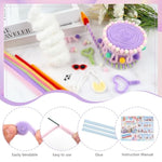 Purple 110pc Thick Pipe Cleaners Kit for DIY Art Craft Projects Home Decorations