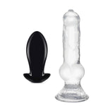 Big Butt Plug Trainer (Black L) + 13 Inch Realistic Huge Wolf Dog Dildo