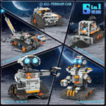 5In1 Stem Robot Building Kit For Kids 6-14+, App & Remote Control Stem Robot Dinosaur Car Building Toys For Kid Science Learning, 688 Pcs Diy Building Blocks Set, Boys Girls Birthday Xmas Gifts Ideas