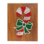 Christmas Pin String Art Kit for Kids and Adults - Cane - No Frame Required